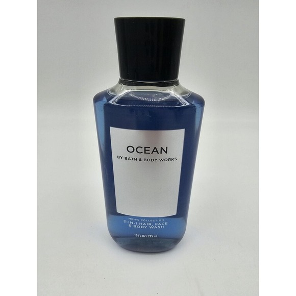 Bath & Body Works Ocean Men's Collection 3 in 1 Hair Face & Body Wash 10oz New! - Picture 3 of 4